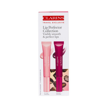 Clarins Natural Lip Perfector Lipstick Set N°01Rose +N°08 Plum - 1