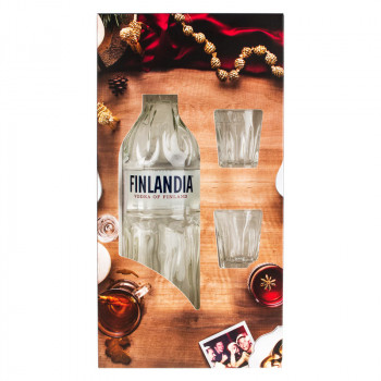 Finlandia 0,7l 40% +2 Glasses - 1