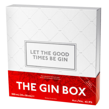 Gin Box World Tour 10 × 0,05 l 42,9% Giftbox - 1