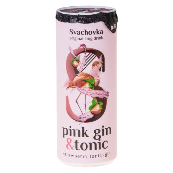 Svachovka Pink Gin +Tonic 0,25l 7,2% Dose - 1
